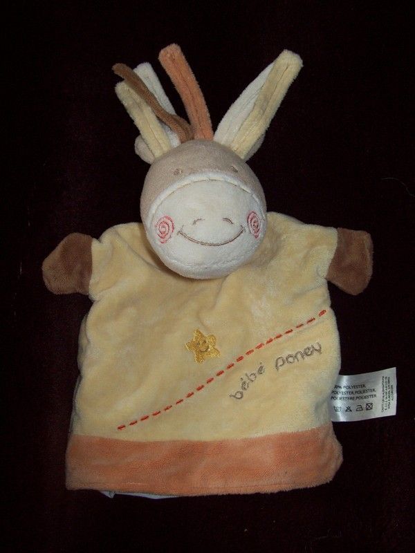 doudou âne marionette